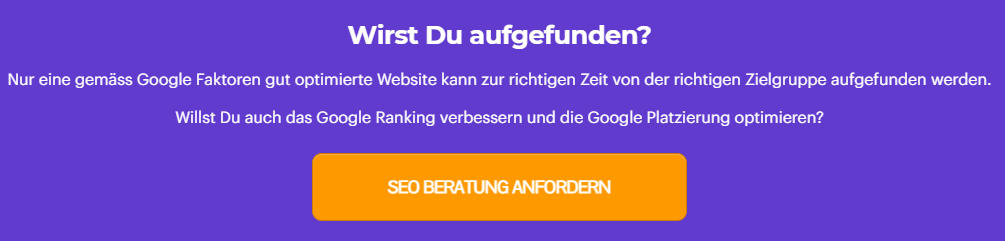 beispiel seo analyse call to action