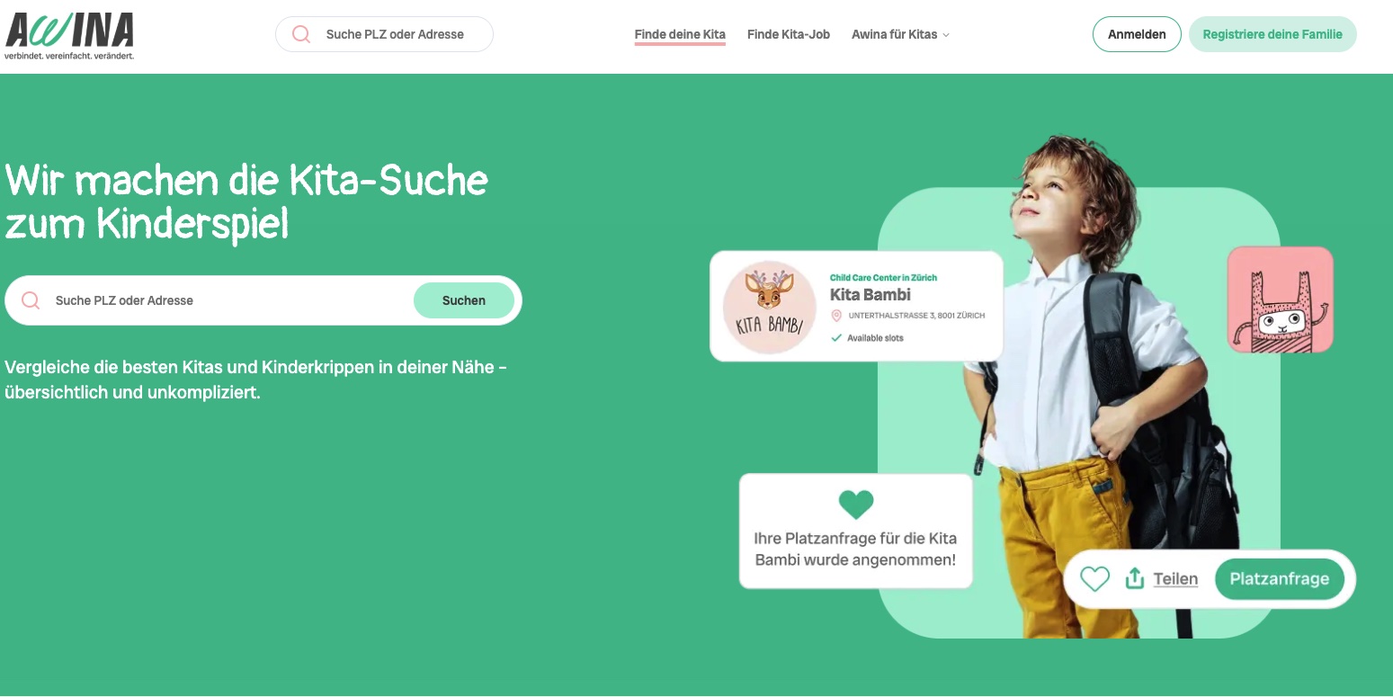 Awina AG Website