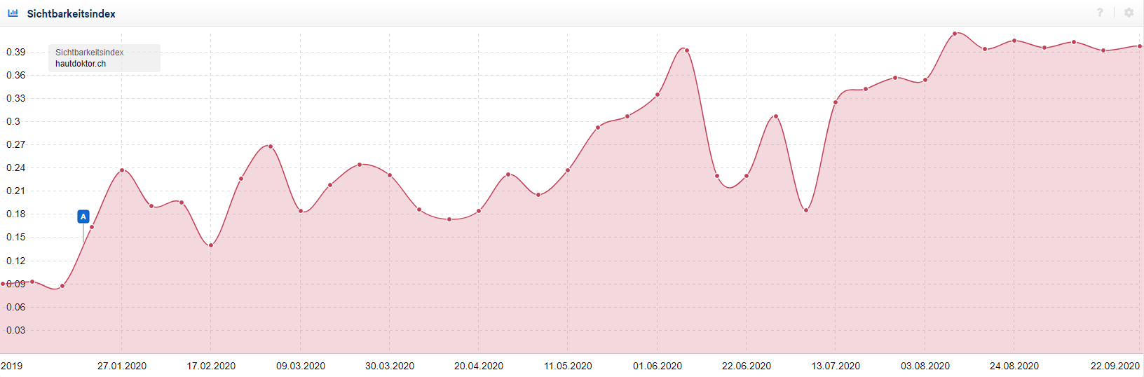 Keyword-Rankings Dermatologie Zürich