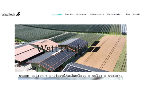Watt Peak GmbH Website
