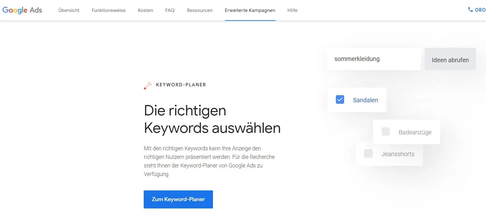 Keywords finden leichtgemacht