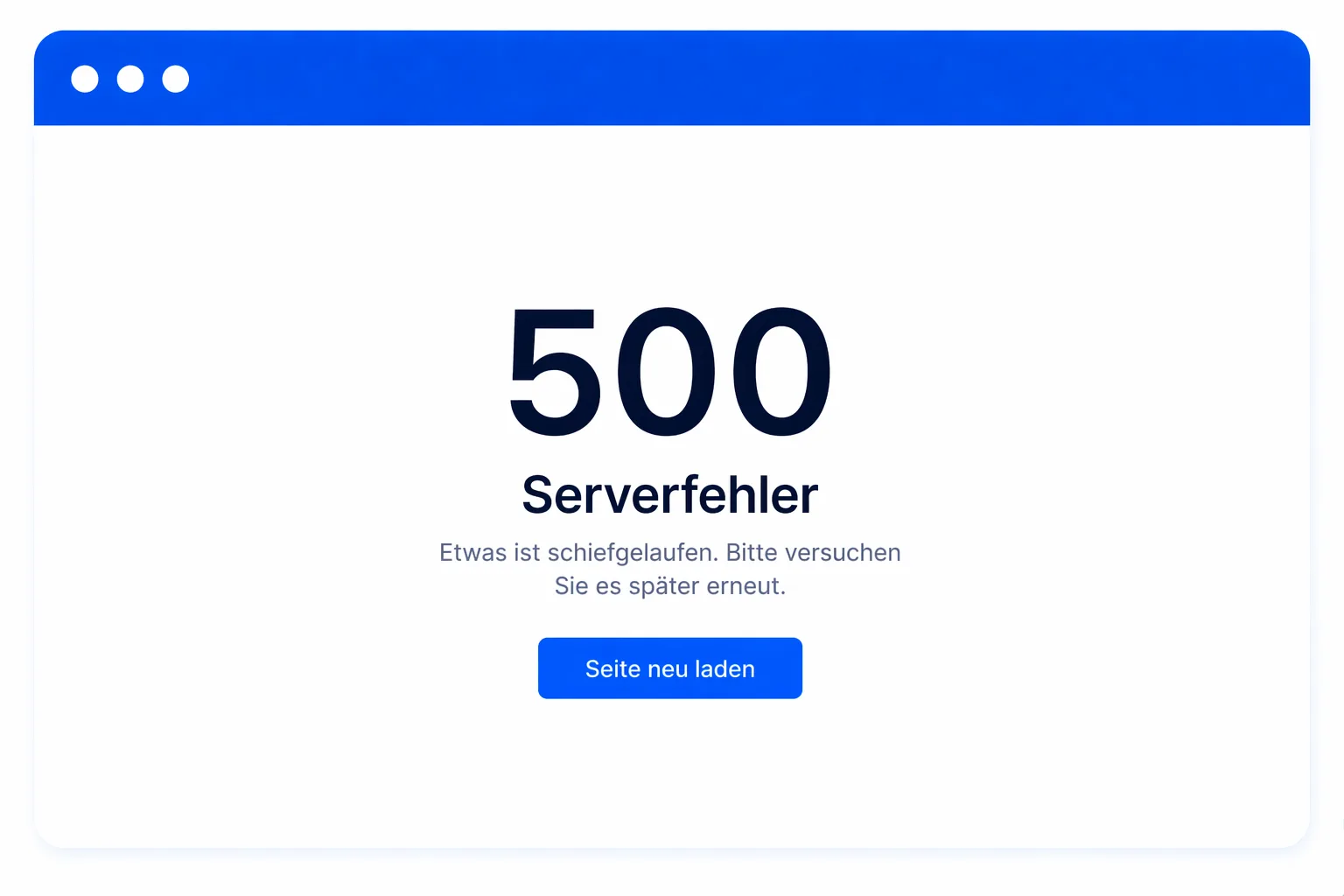 Serverfehler 500